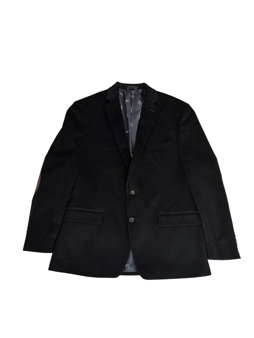 Lauren Ralph Lauren Classic Corduroy Elbow Patches Sport Coat Jacket 44R Black
